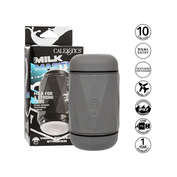 Milk Master Vibro Squeeze Pussy Stroker