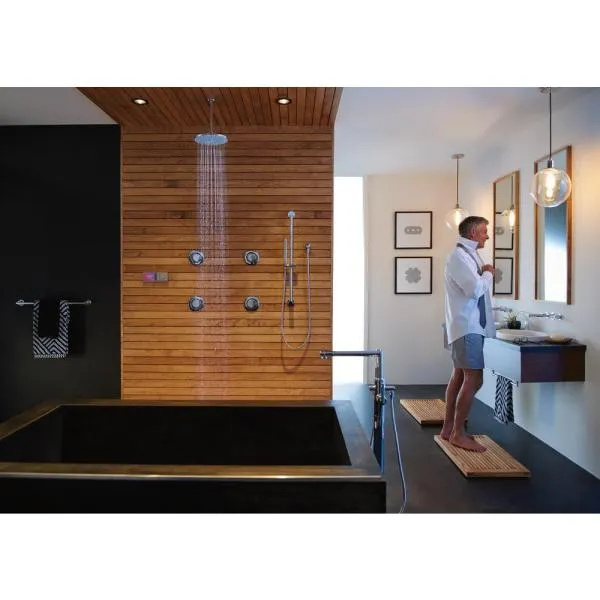 Moen U Shower Smart Home Connected Bathroom Controller, 4-Outlet Digital Wall Mounted, TS3304TB
