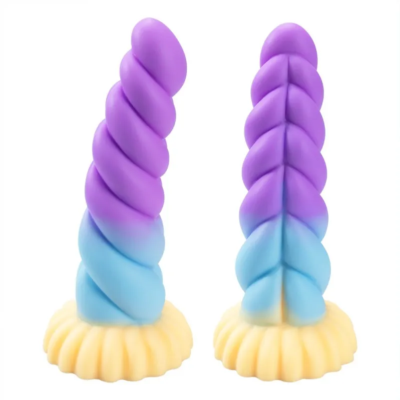 Monster Dildo 8.6" Fantasy Unicorn Dildos with Suction Cup Huge Thick Anal Plug Adult Sex Toy