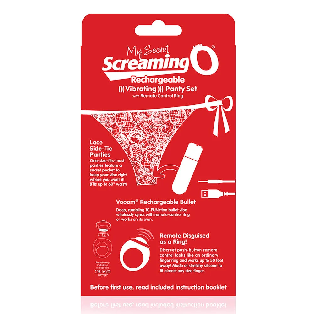 My Secret Screaming O Rechargeable Vibrating Panty Set