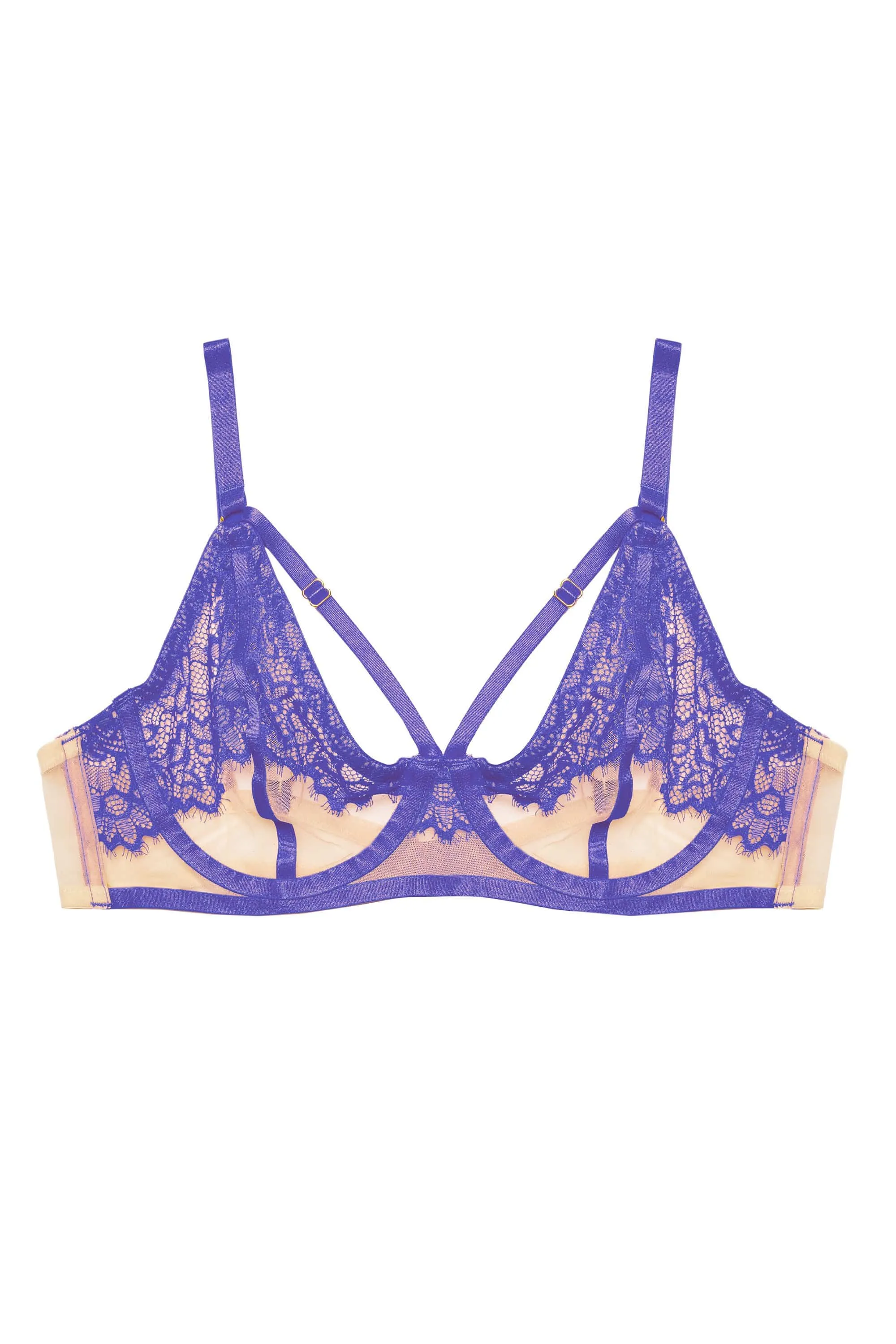 Mya Blue Lace Bra