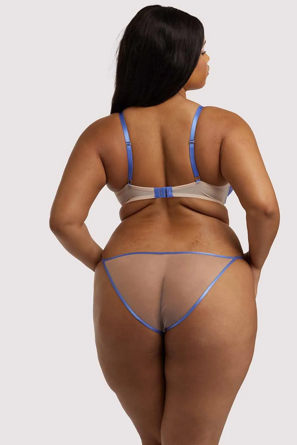 Mya Blue Lace Bra