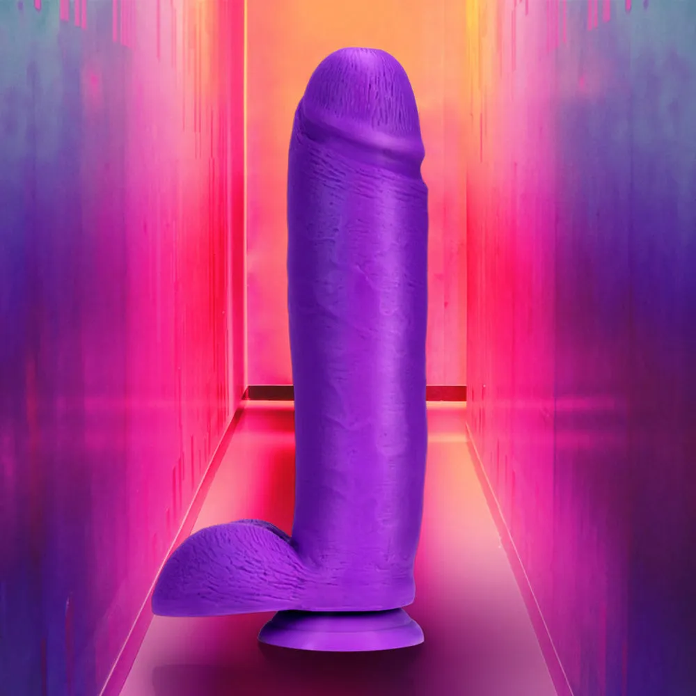 Neo Elite 10" Silicone Dual Density Cock & Balls Dildo