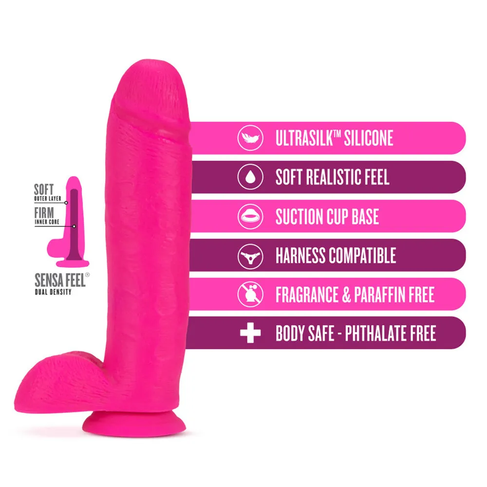 Neo Elite 10" Silicone Dual Density Cock & Balls Dildo