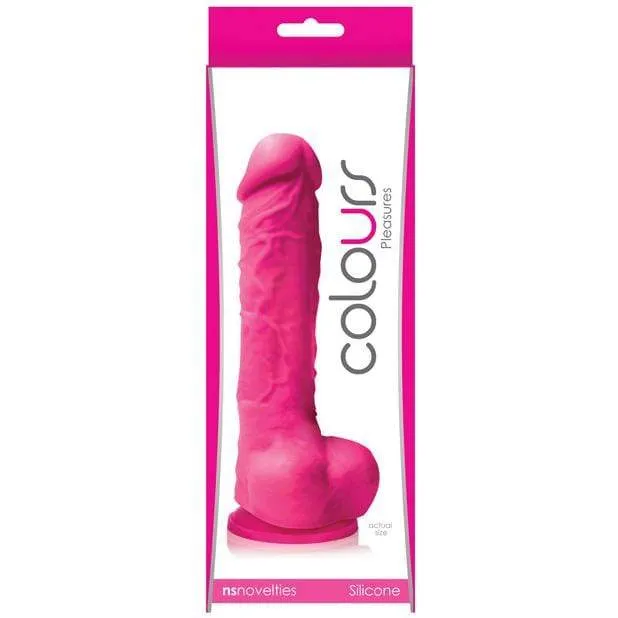 NS Novelties - Colours Pleasures Silicone Suction Cup Realistic Dildo with Balls