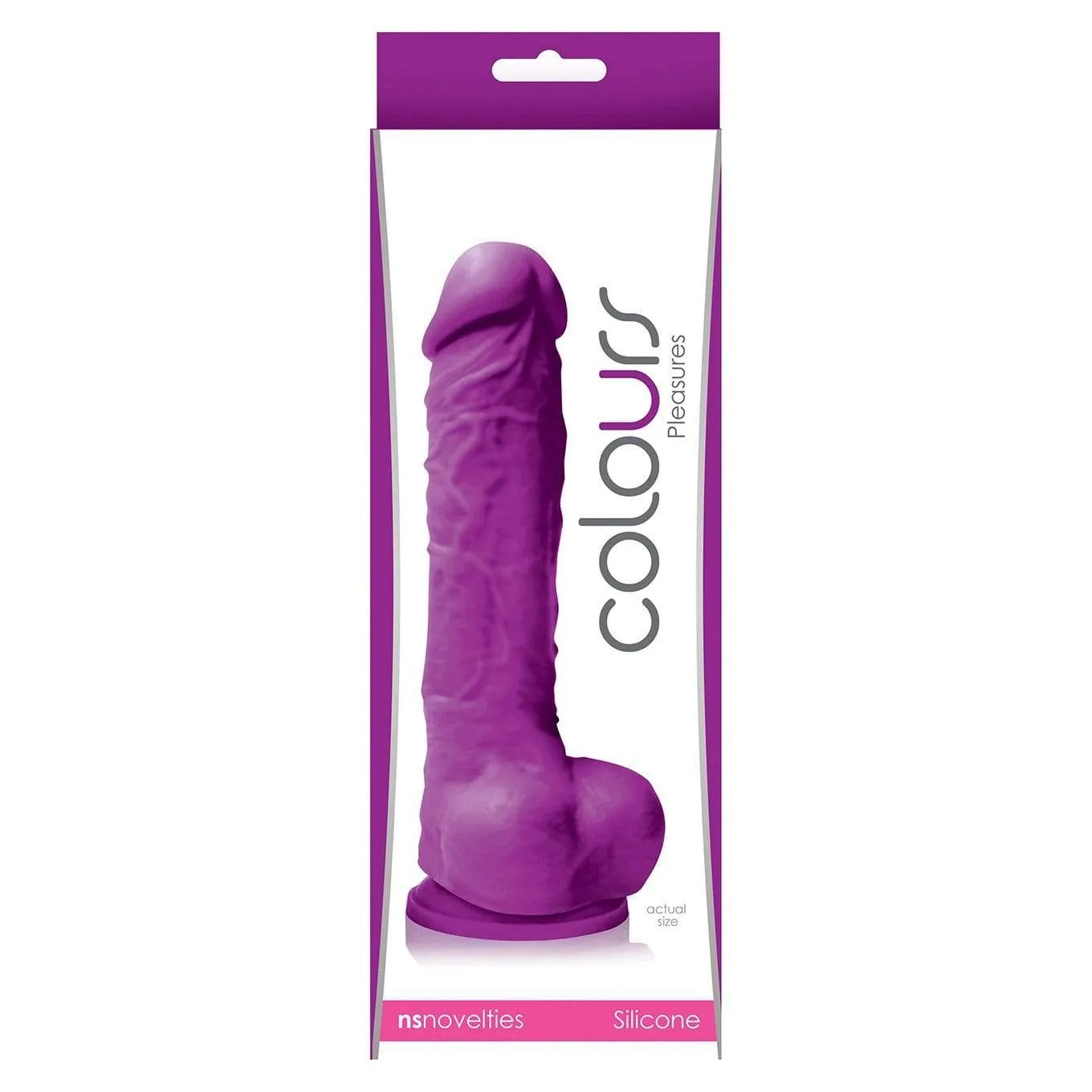 NS Novelties - Colours Pleasures Silicone Suction Cup Realistic Dildo with Balls