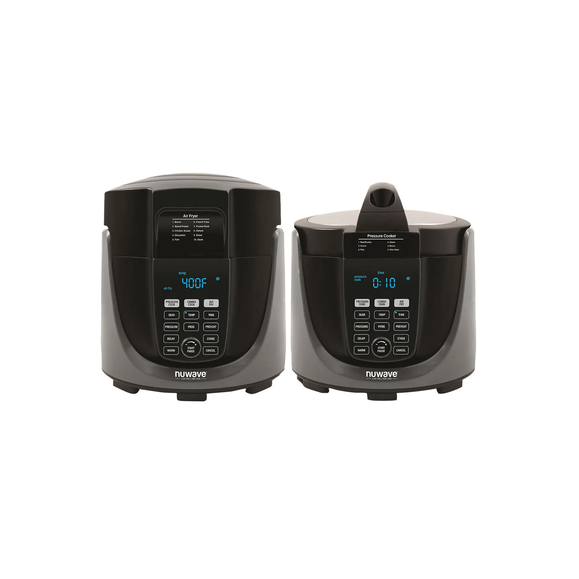 NuWave 33801 Black Duet Pressure Cooker Combo / Air Fryer Combo