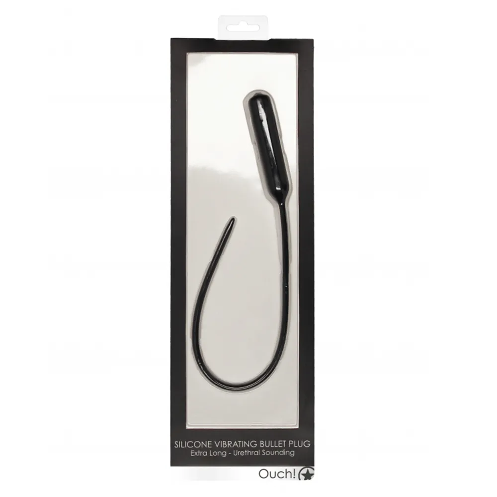 Ouch! Extra Long Urethral Sounding Vibrating Bullet Plug