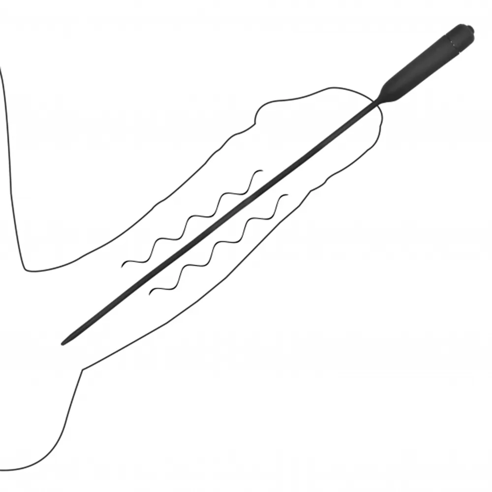Ouch! Extra Long Urethral Sounding Vibrating Bullet Plug