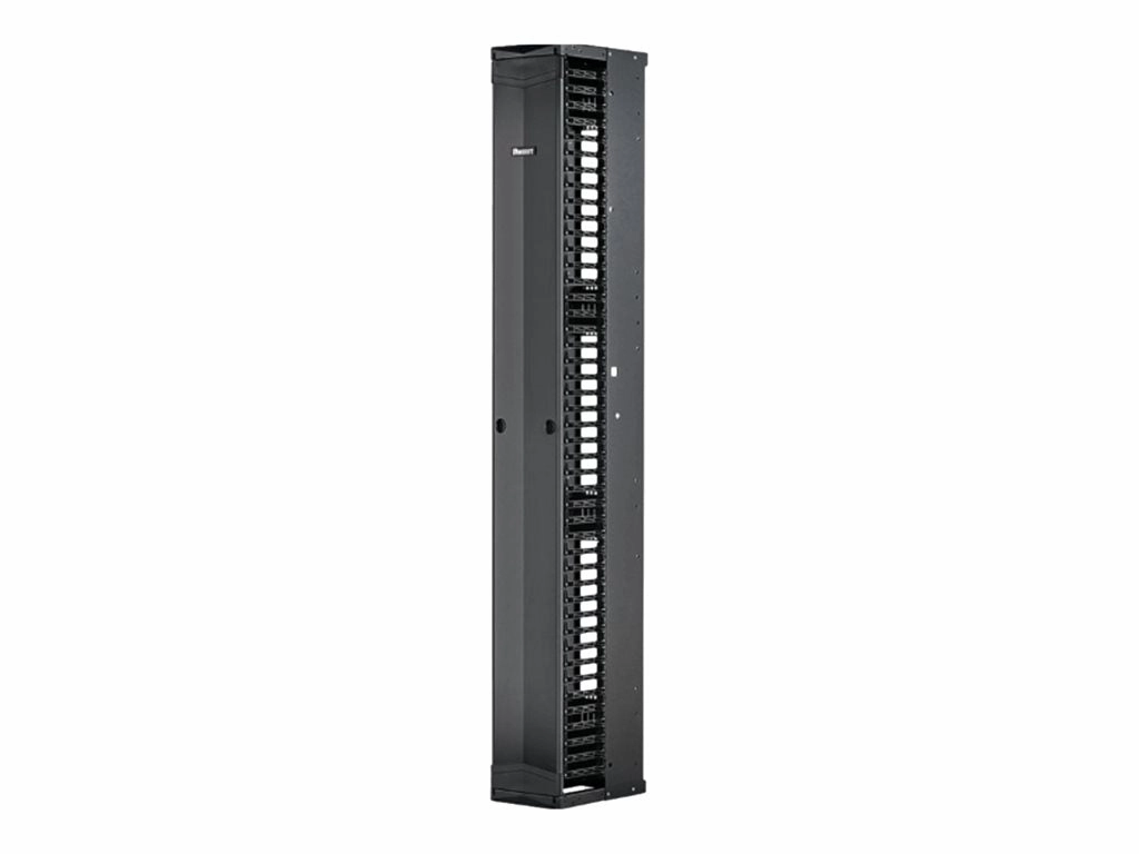 Panduit PatchRunner 2 Enhanced - Rack cable management panel (vertical) - black - 52U - 19/23"" PE2VFD1096
