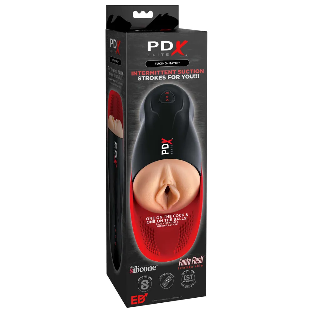 PDX Elite Fuck-O-Matic Vibrating Sucking Automatic Vaginal Stroker