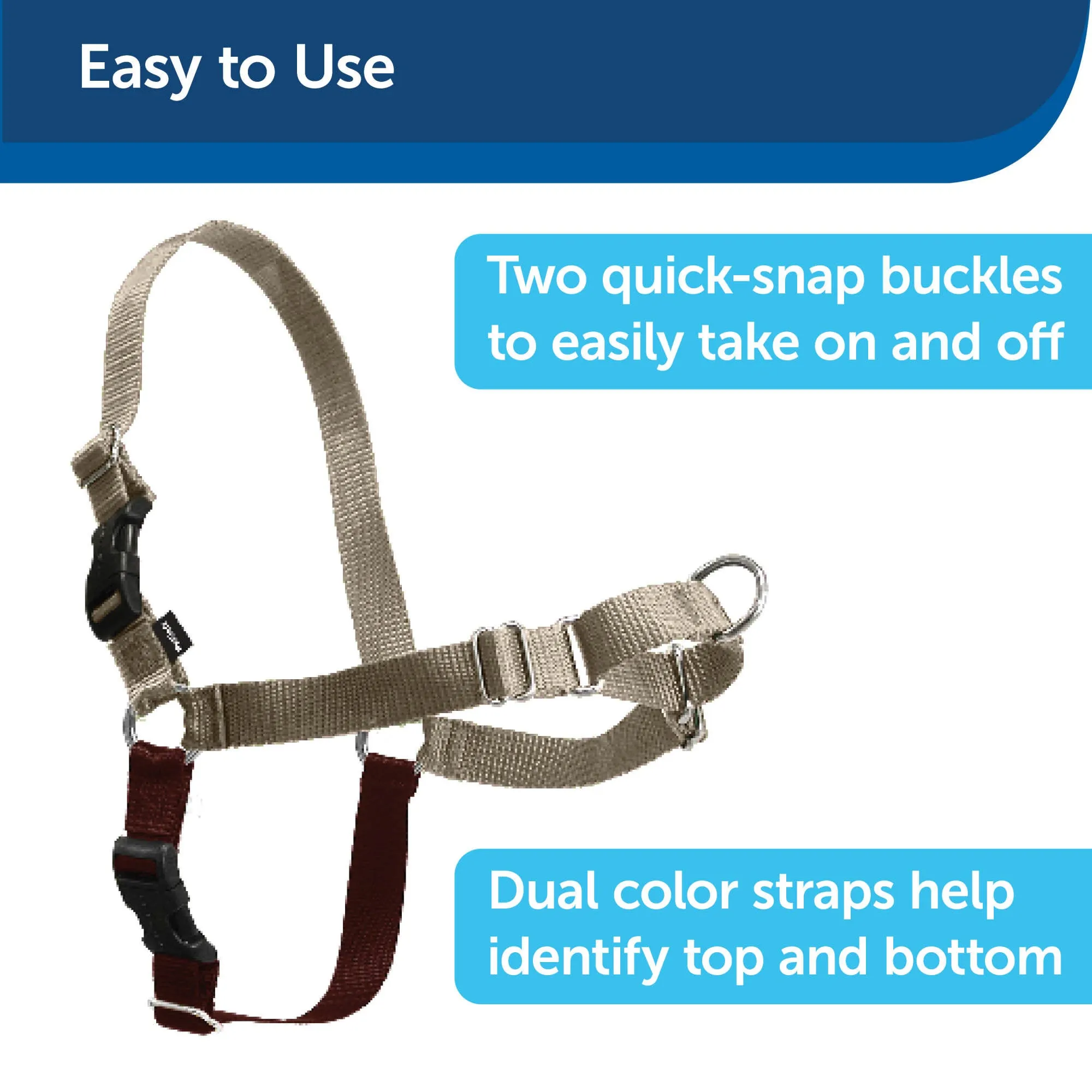 PetSafe Easy Walk Dog Harness - No Pull Dog Harness - Black