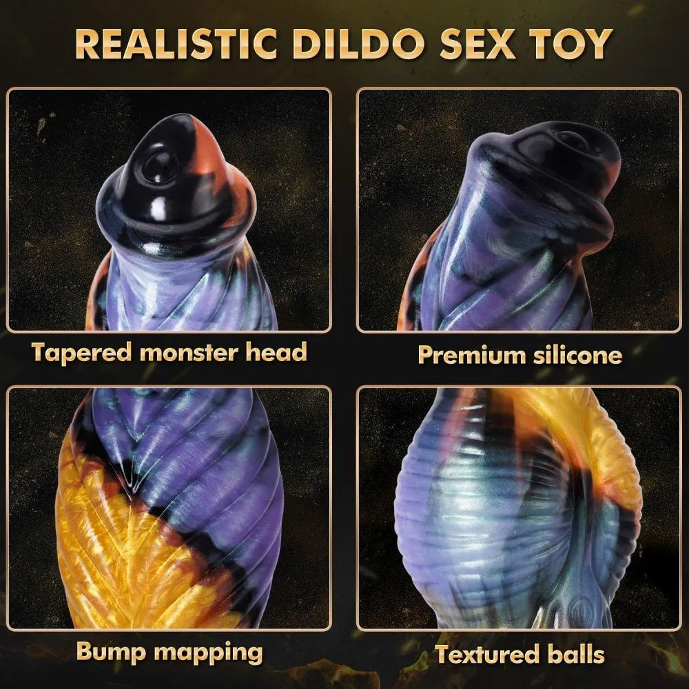 Phoenix Fantasy Animal Dildo Thrusting Thick Monster Dildos 10.2in Remote G-spot Anal Vibrator Adult Sex Toys