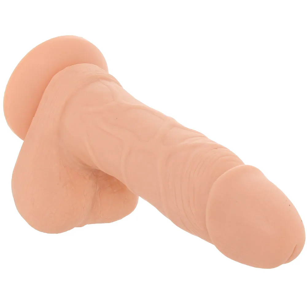 PinkCherry 7 Inch Light Silicone Ballsy Dildo