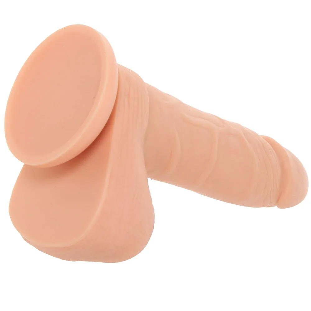 PinkCherry 7 Inch Light Silicone Ballsy Dildo