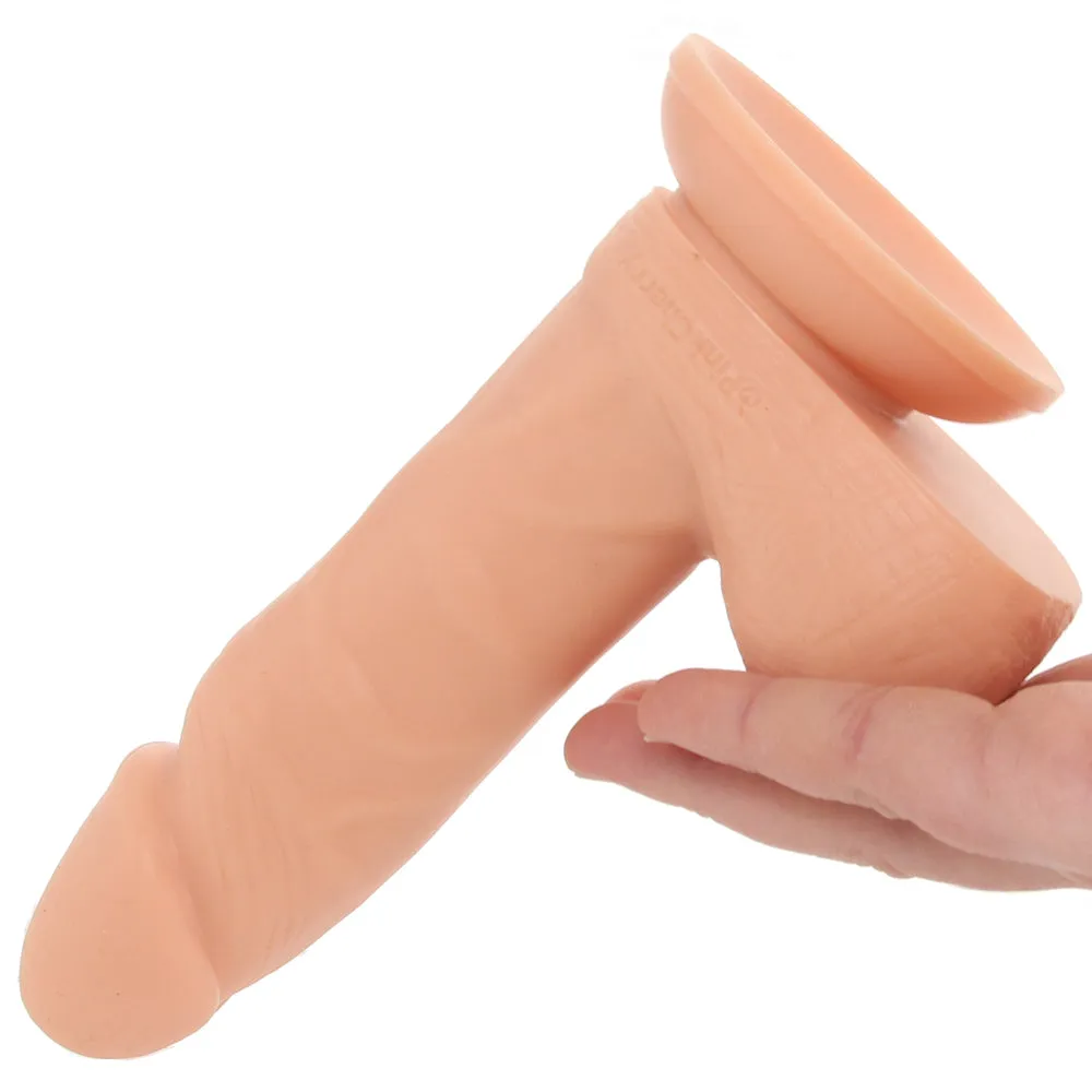 PinkCherry Premium 6 Inch Light Silicone Ballsy Dildo
