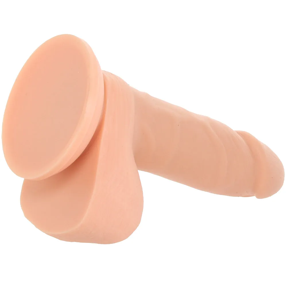 PinkCherry Premium 6 Inch Light Silicone Ballsy Dildo