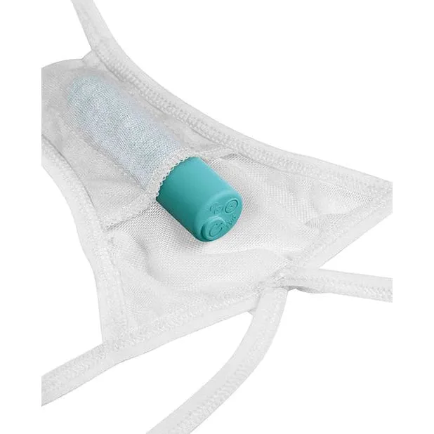 Pipedream - Hookup Panties Remote Vibrating Anal Plug and Bullet Bow Tie H String