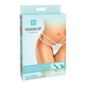Pipedream - Hookup Panties Remote Vibrating Anal Plug and Bullet Bow Tie H String