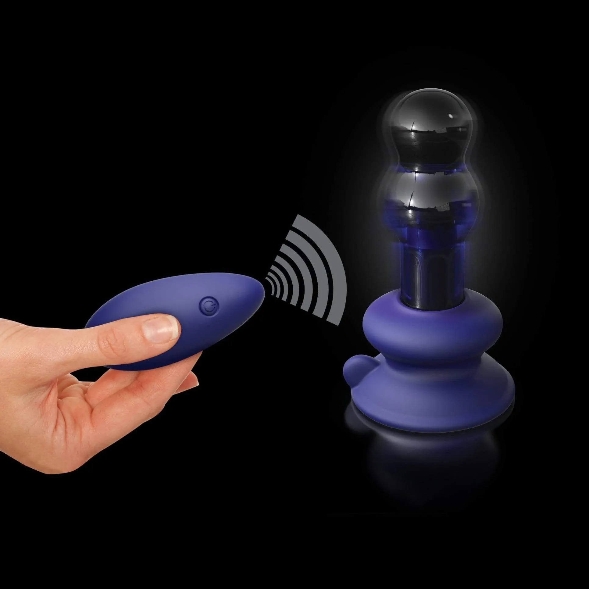 Pipedream - Icicles No. 83 Remote Control Vibrating Glass Massager (Blue)