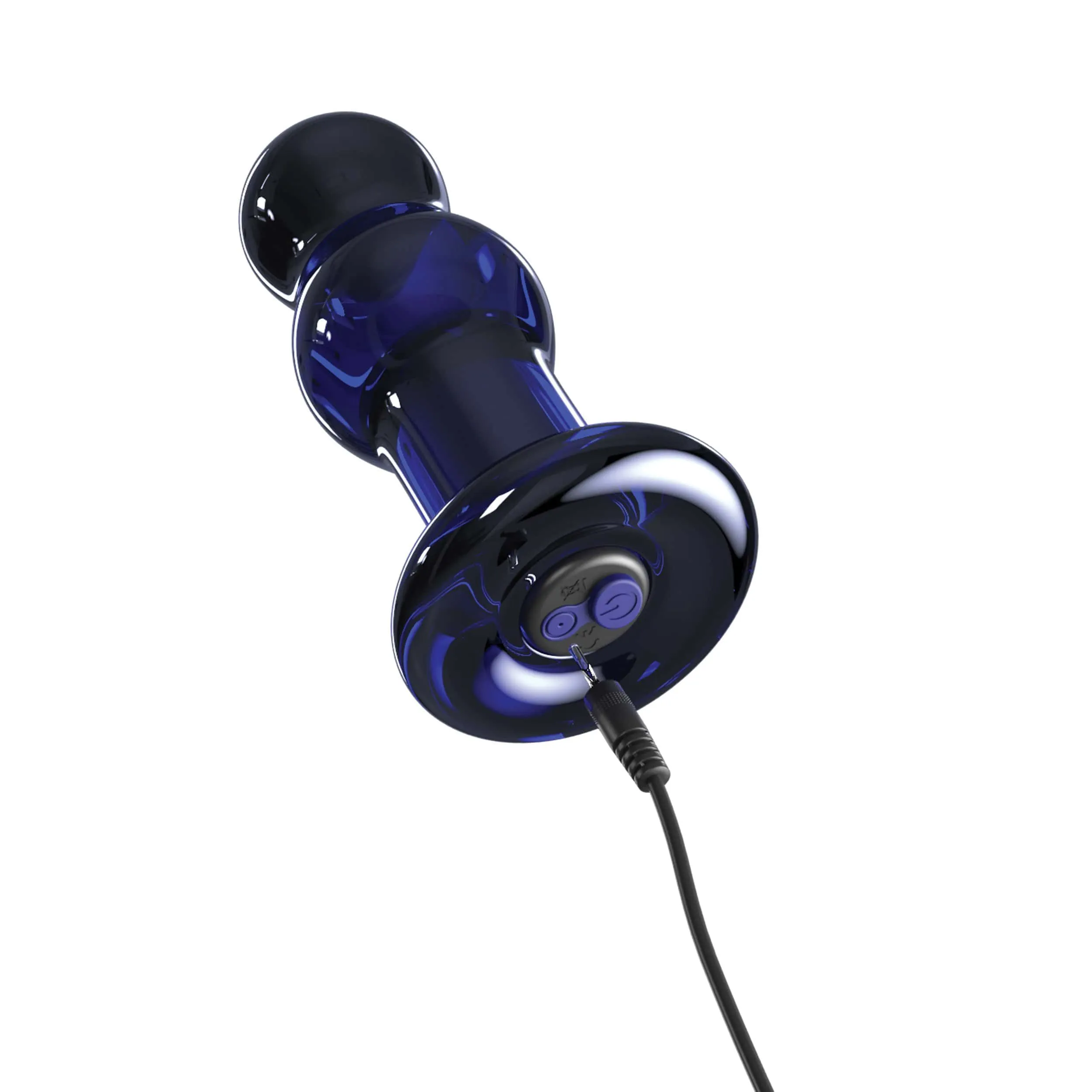 Pipedream - Icicles No. 83 Remote Control Vibrating Glass Massager (Blue)