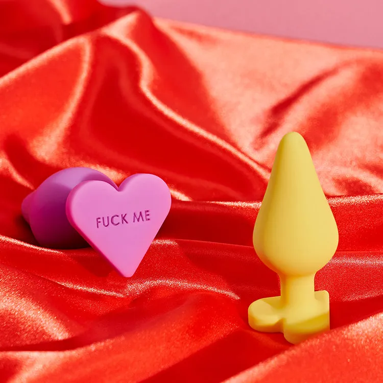 Play With Me! Naughtier Candy Heart Spank Me Butt Plug