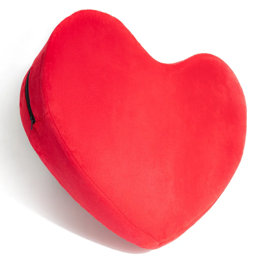 Plush Foam Sex Wedge Positioning Pillow - Heart