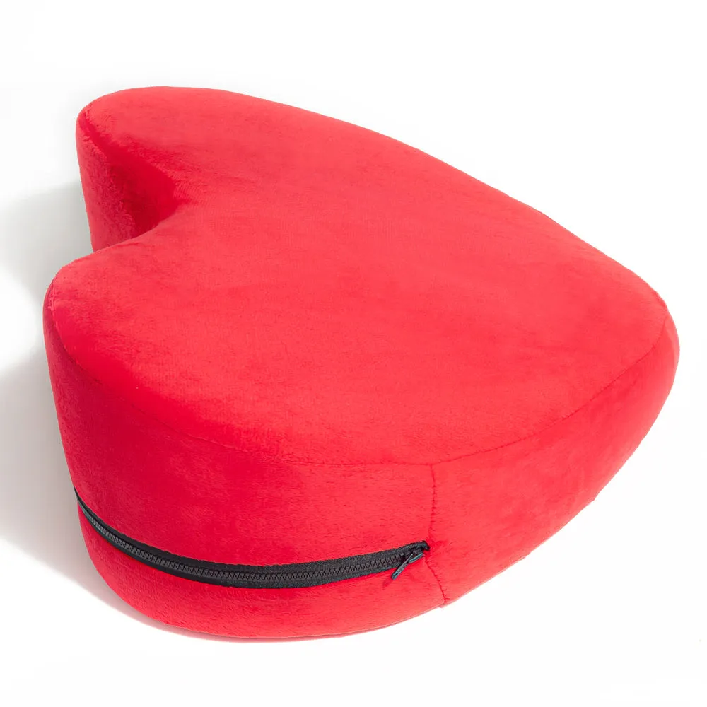 Plush Foam Sex Wedge Positioning Pillow - Heart