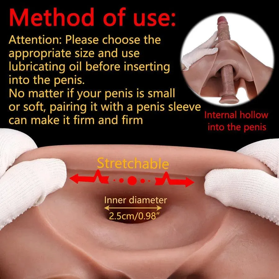 Premium Silicone Hollow Strap On Dildo