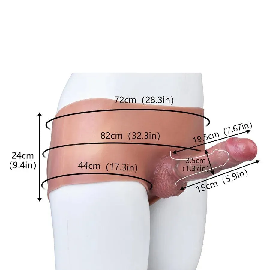 Premium Silicone Hollow Strap On Dildo