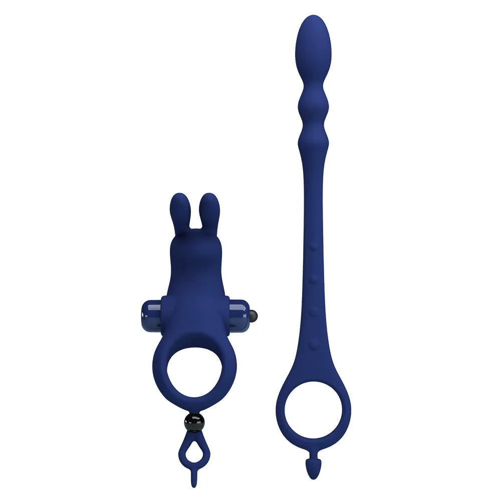 Pretty Love Ayad Vibrating Beaded Double Penetration Cock Ring