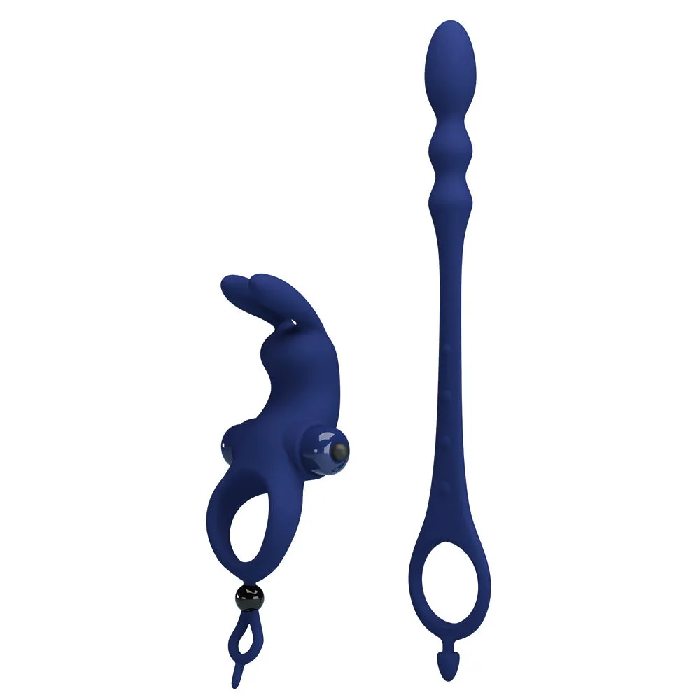 Pretty Love Ayad Vibrating Beaded Double Penetration Cock Ring