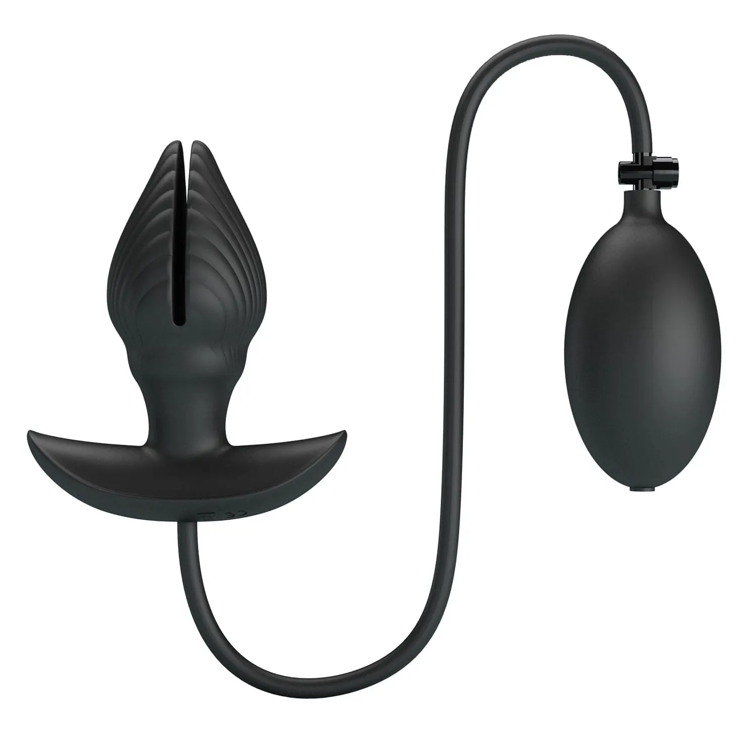 Pretty Love - Manson Vibrating Inflatable Anal Plug (Black)