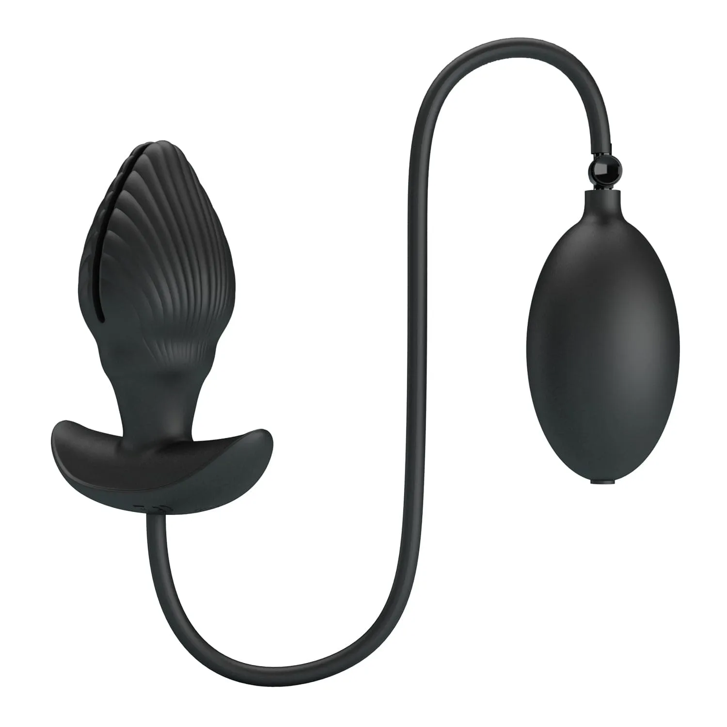 Pretty Love - Manson Vibrating Inflatable Anal Plug (Black)