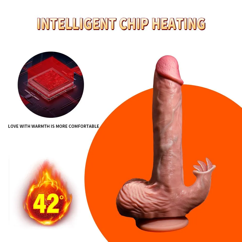 Propinkup Tarzan 4 in 1 Dildo Tongue Licking Heating Realistic Dildos