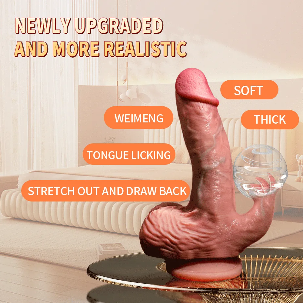 Propinkup Tarzan 4 in 1 Dildo Tongue Licking Heating Realistic Dildos