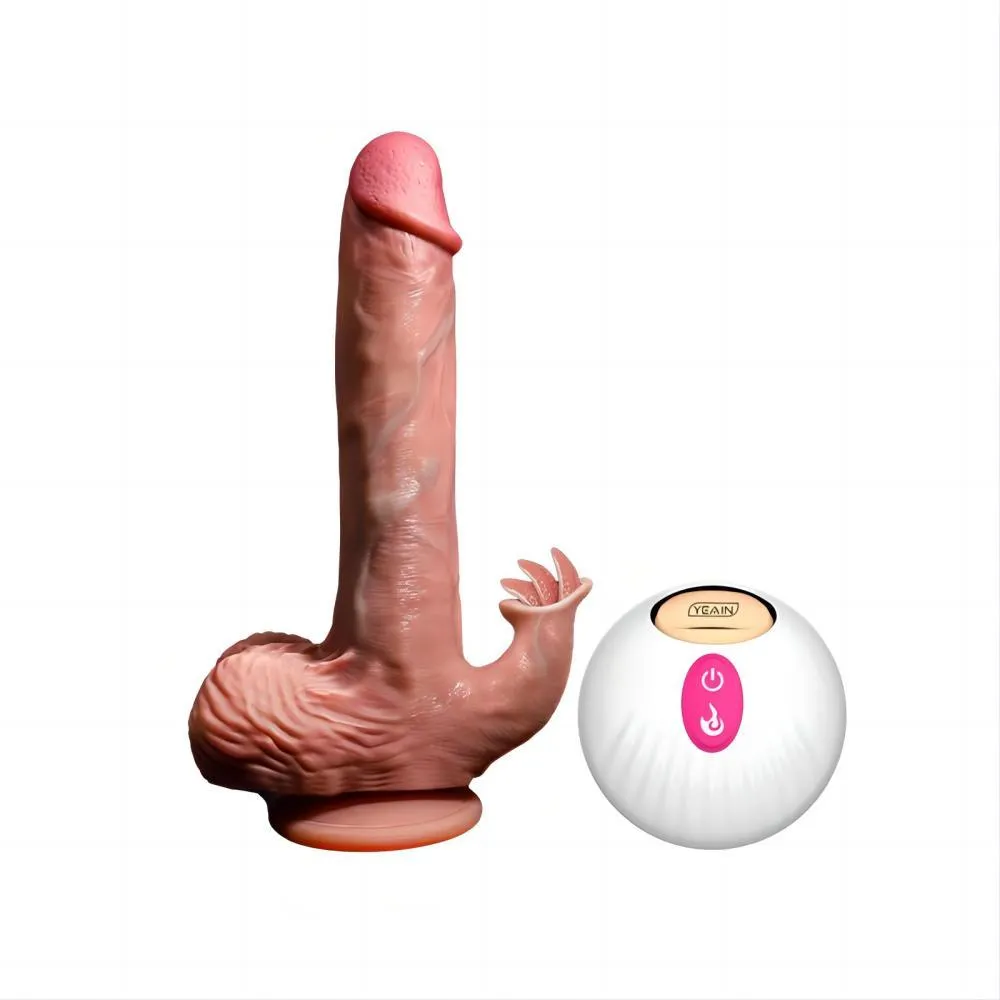 Propinkup Tarzan 4 in 1 Dildo Tongue Licking Heating Realistic Dildos