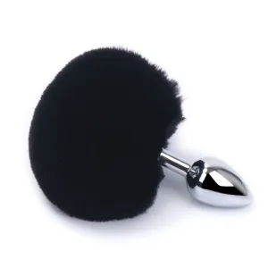 Rabbit Tail Metal Butt Plug