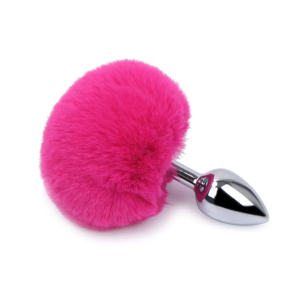 Rabbit Tail Metal Butt Plug