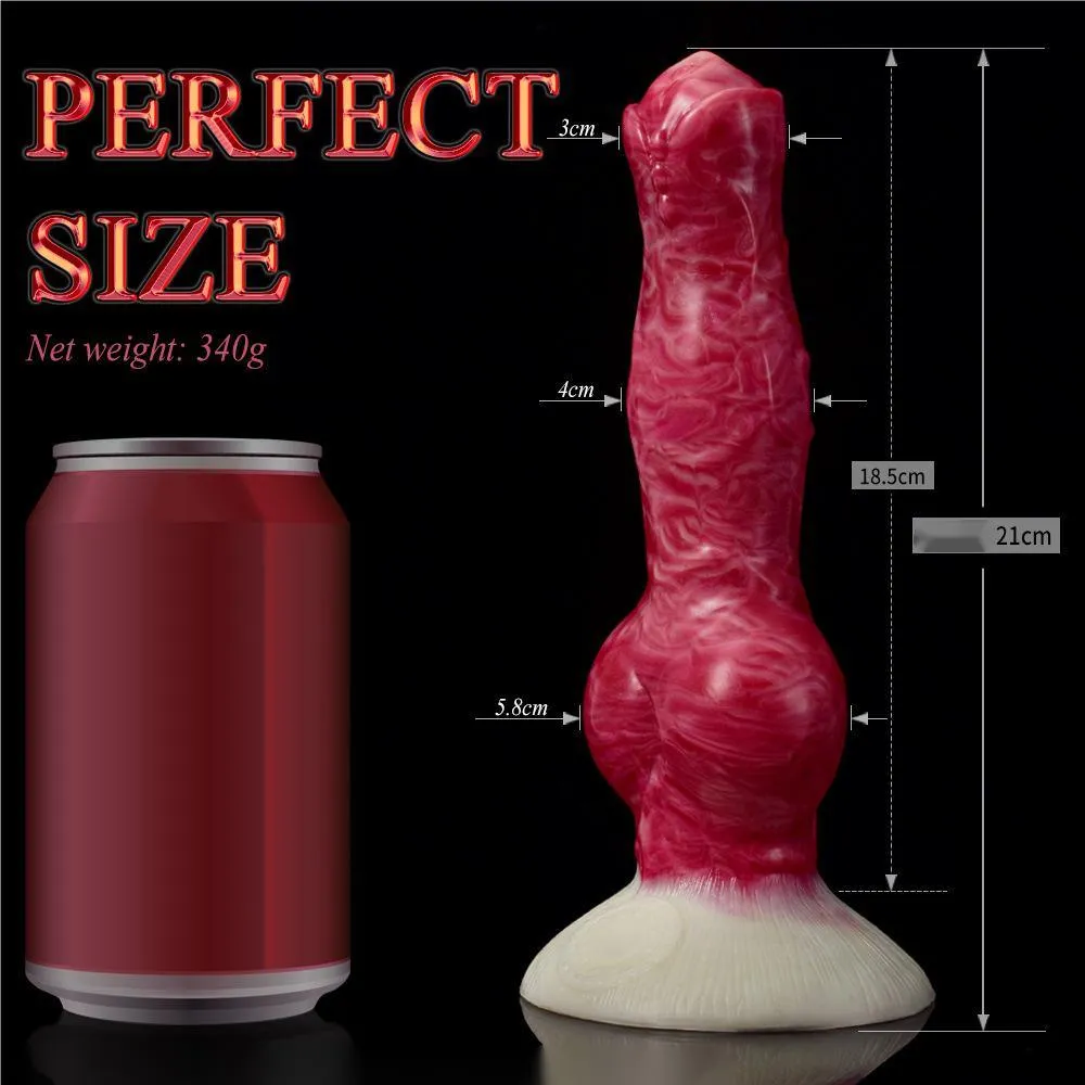 Realistic Dog Dildo with Knot K9 Animal Dildo 8.26 inch