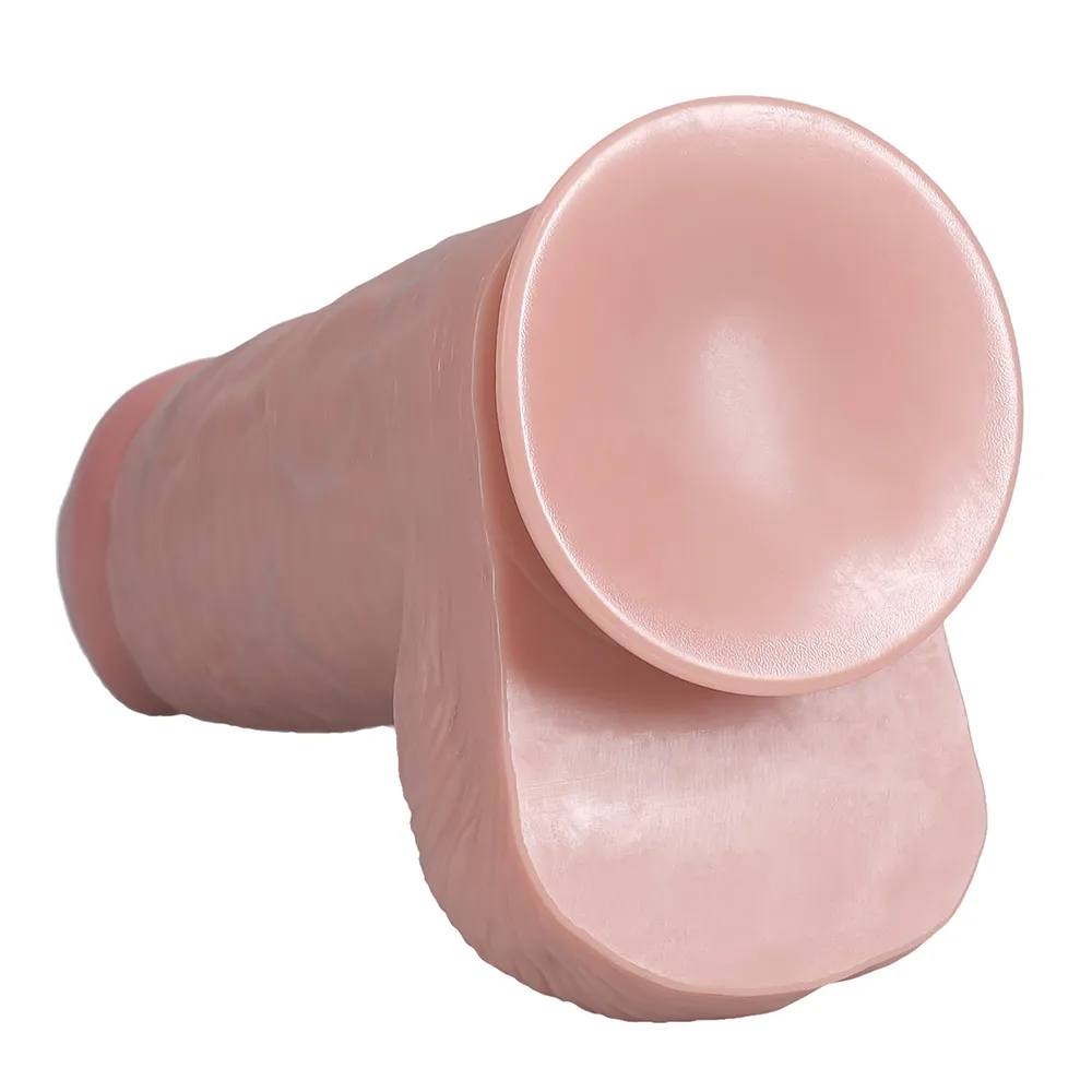 RealRock 10" Extra Thick Realistic Dildo With Balls & Suction Cup