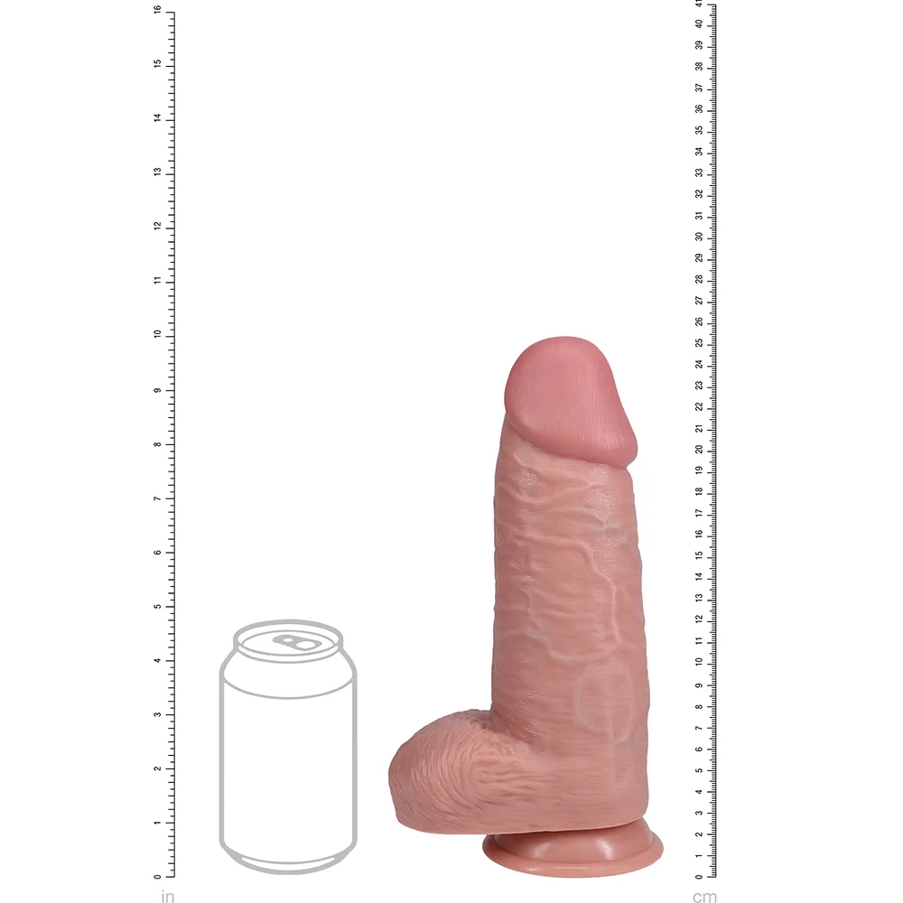 RealRock 10" Extra Thick Realistic Dildo With Balls & Suction Cup