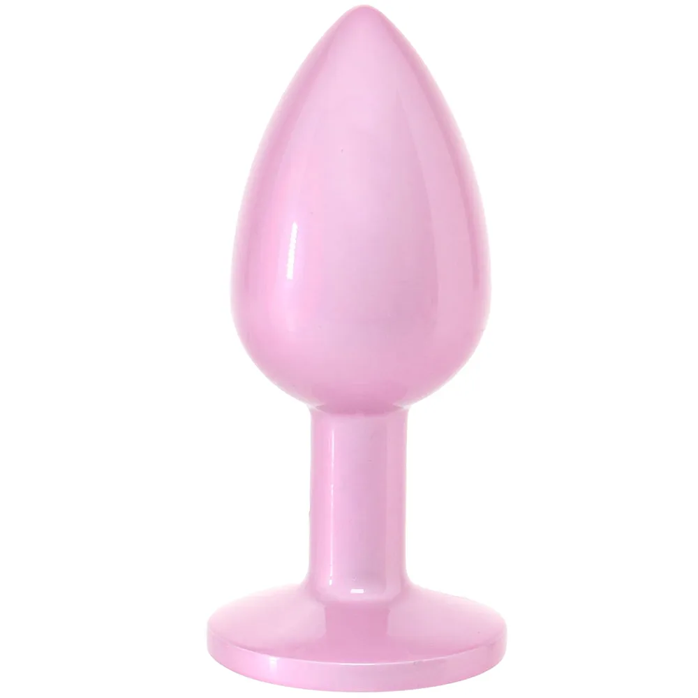 Rear Assets Pink Metal Butt Plug in Small
