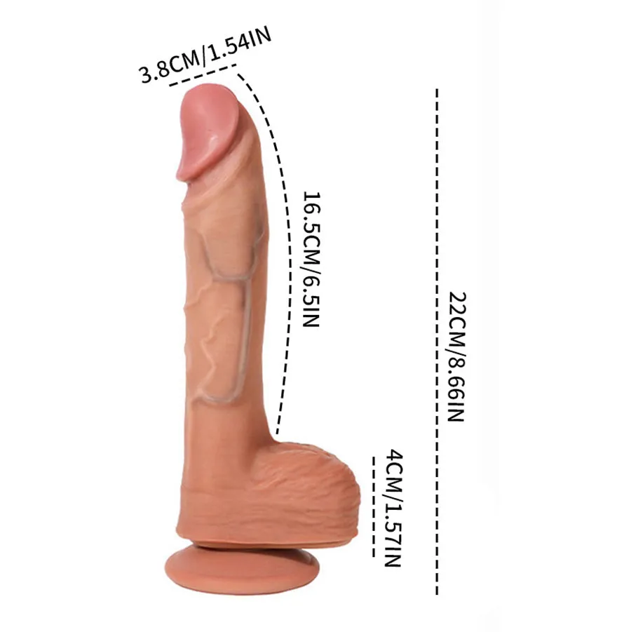 Remote Control Silicone Thrusting Dildo
