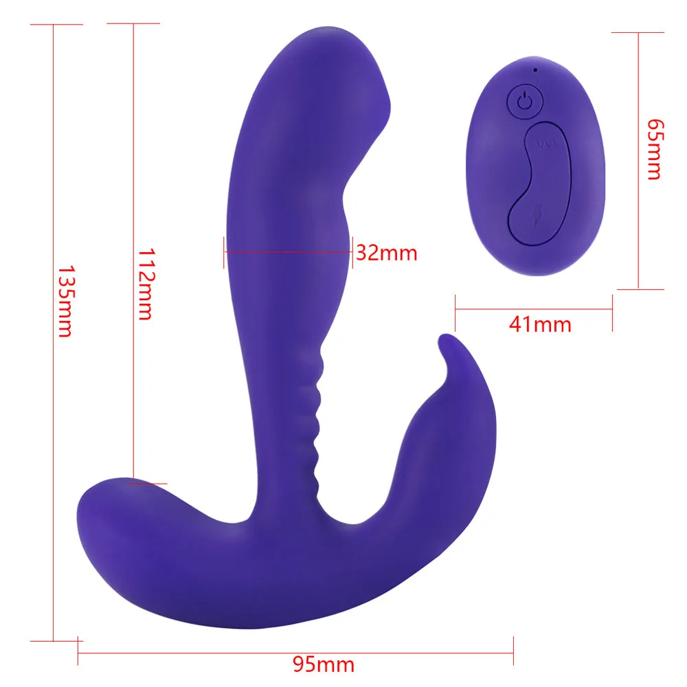 Remote Control Vibrating Prostate Stimulator With Rolling Ball