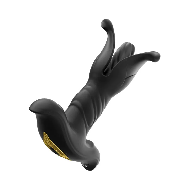 Remote-Controlled Expanding Anal Plug with 9 Vibration Modes