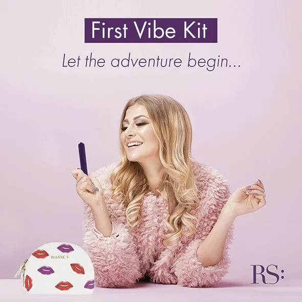 Rianne S - Essentials First Vibe Starter Kit Anal Plug Vibrator Kegel Balls (Purple)