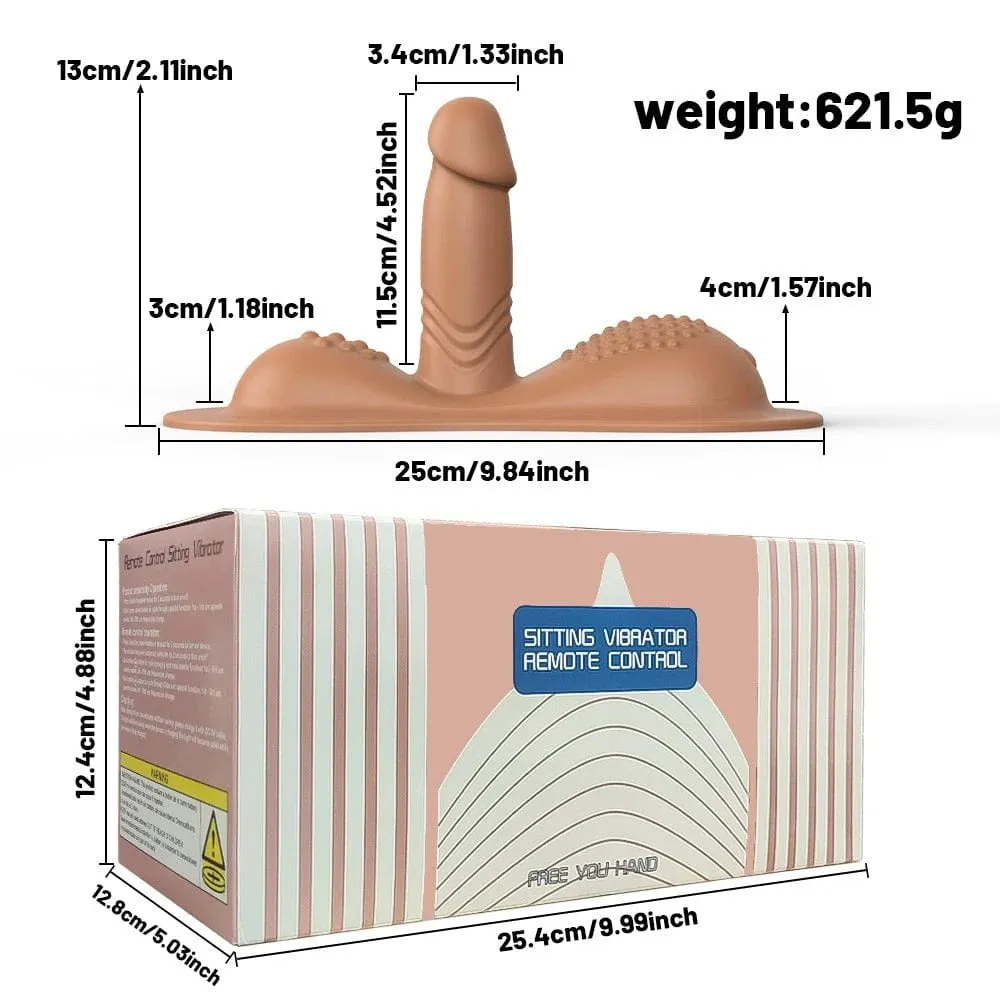 Ride-on Vibrating Clit Anal G Spot Stimulation Dildo Sex Machine
