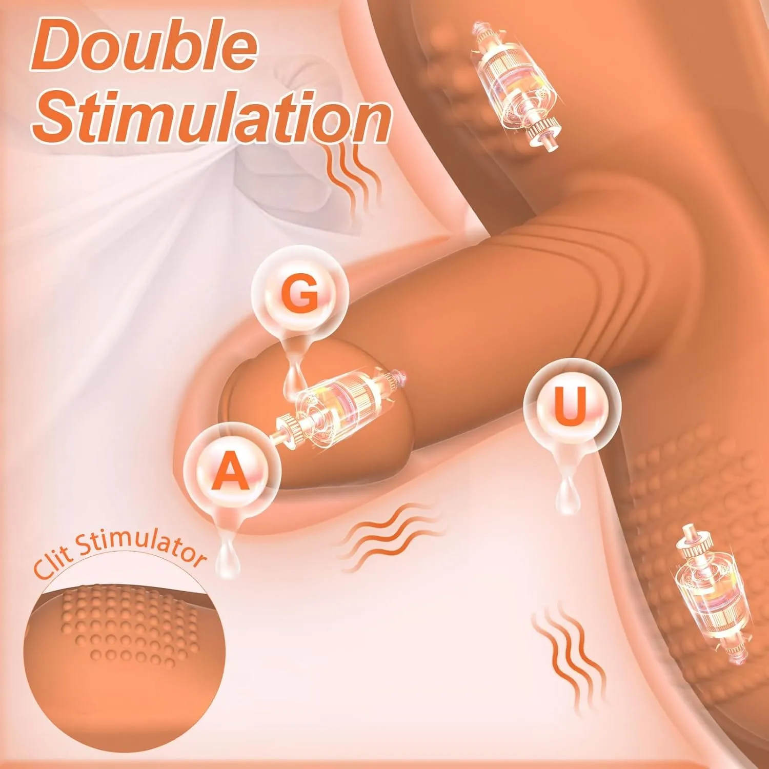 Ride-on Vibrating Clit Anal G Spot Stimulation Dildo Sex Machine