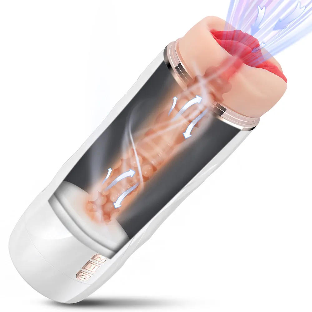 Riley Cup Suction & Vibration Realistic Vaginal Masturbator